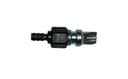RDLB rabbit drinker with small barb and steel bite valve, side view
